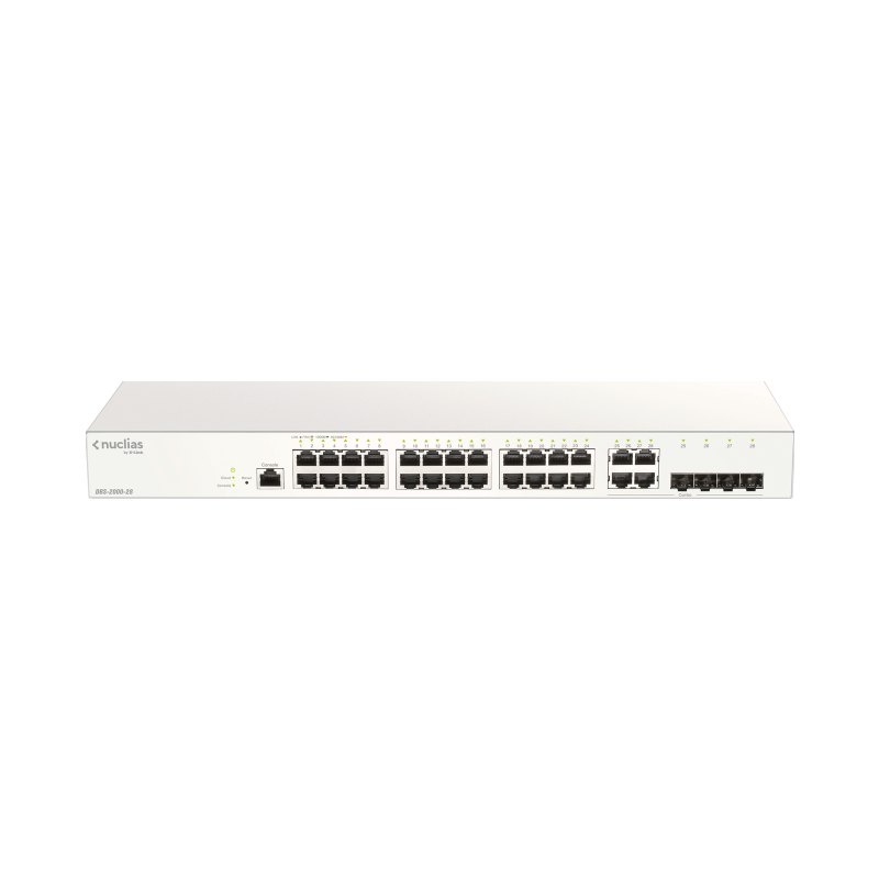 D-Link 28-Port Gigabit Nuclias Smart Managed Switch including 4x 1G Combo Ports