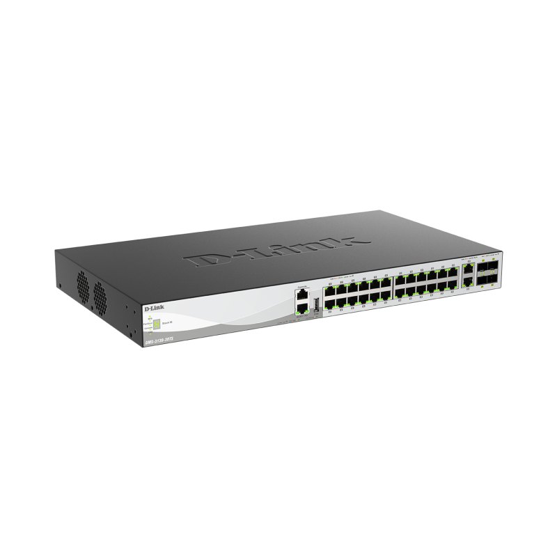 D-Link DMS-3130-30TS/E network switch Managed L3 10G Ethernet (100/1000/10000) Desktop/Wall-Mounting Black