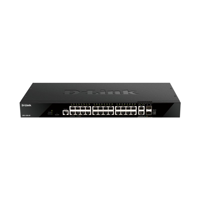 D-Link 28-Port Gigabit Stackable Smart Managed Switch with 2 x 10GBase-T & 2 x 10G SFP+