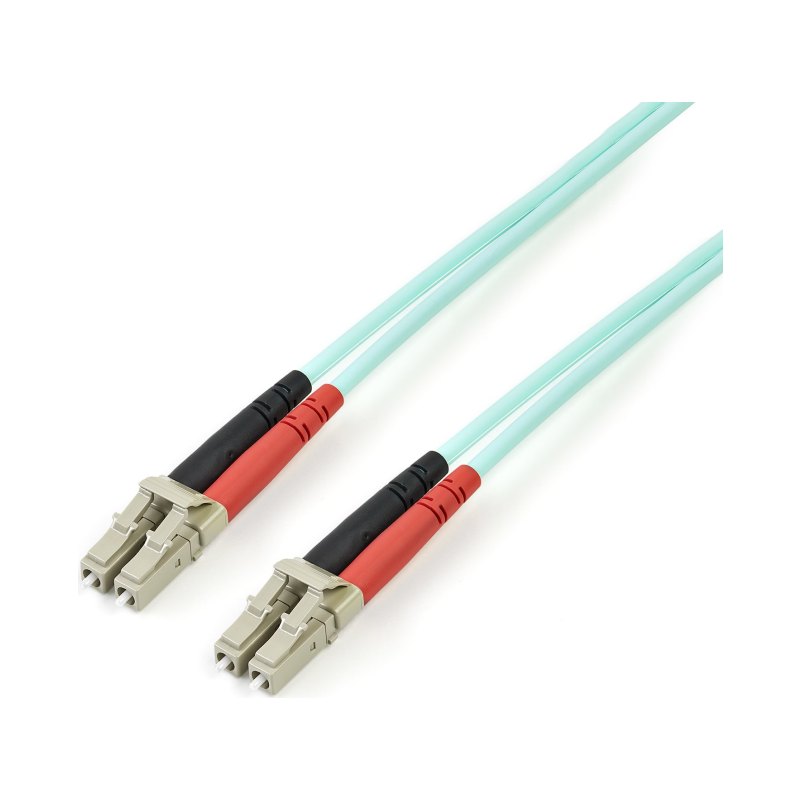 StarTech.com 5m (16.4ft) LC/UPC to LC/UPC OM3 Multimode Fiber Optic Cable, Full Duplex 50/125µm Zipcord Fiber Cable, 100G, Low Insertion Loss, LSZH Fiber Jumper Cord