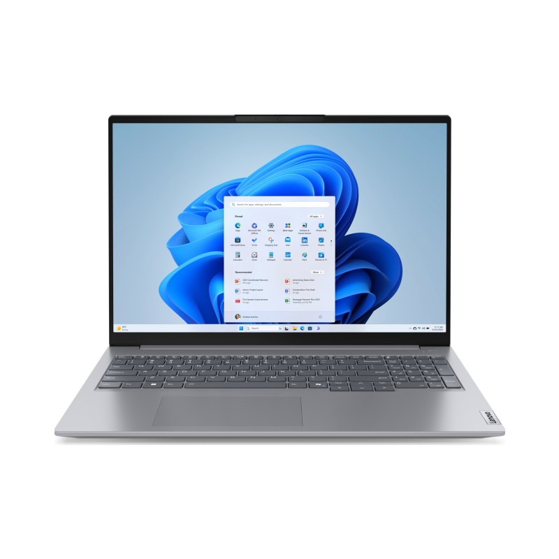 Lenovo ThinkBook 16 G7 ARP AMD Ryzen™ 5 7535HS Ordinateur portable 40,6 cm (16") Écran tactile WUXGA 16 Go DDR5-SDRAM 512 Go SSD Wi-Fi 6 (802.11ax) Windows 11 Pro Gris Anglais américain