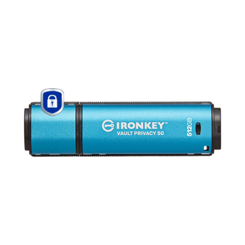 Kingston Technology IronKey 512GB Vault Privacy 50 AES-256 Encrypted, FIPS 197