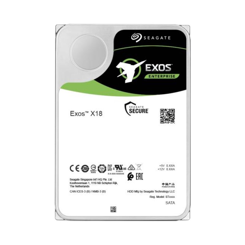 Seagate Exos X18 internal hard drive 16 TB 7200 RPM 256 MB 3.5" SAS