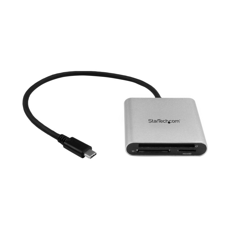 StarTech.com Lecteur et enregistreur multicartes USB 3.0 avec USB-C pour cartes mémoire SD, microSD et CompactFlash