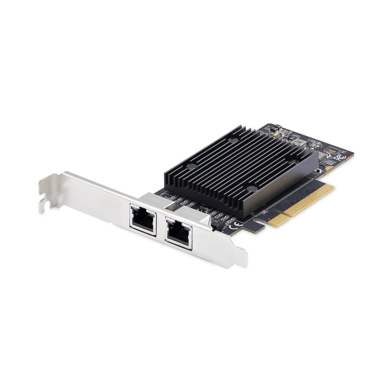 StarTech.com 2-Port PCIe 10Gb Ethernet Network Card, 10GbE Network Interface Card, Broadcom BCM57416 Chipset, Dual RJ45 10GBase-T/Gigabit, NIC Card, TAA