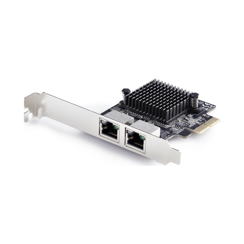 StarTech.com 2-Port 5G Gigabit PCIe Network Adapter Card, 5G/2.5G/1G/100M/10M PCI Express LAN Card, Realtek RTL8126, Windows and Linux, TAA Compliant