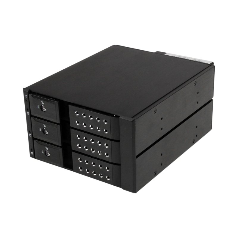 StarTech.com 3 Bay Aluminum Trayless Hot Swap Mobile Rack Backplane for 3.5in SAS II/SATA III - 6 Gbps HDD