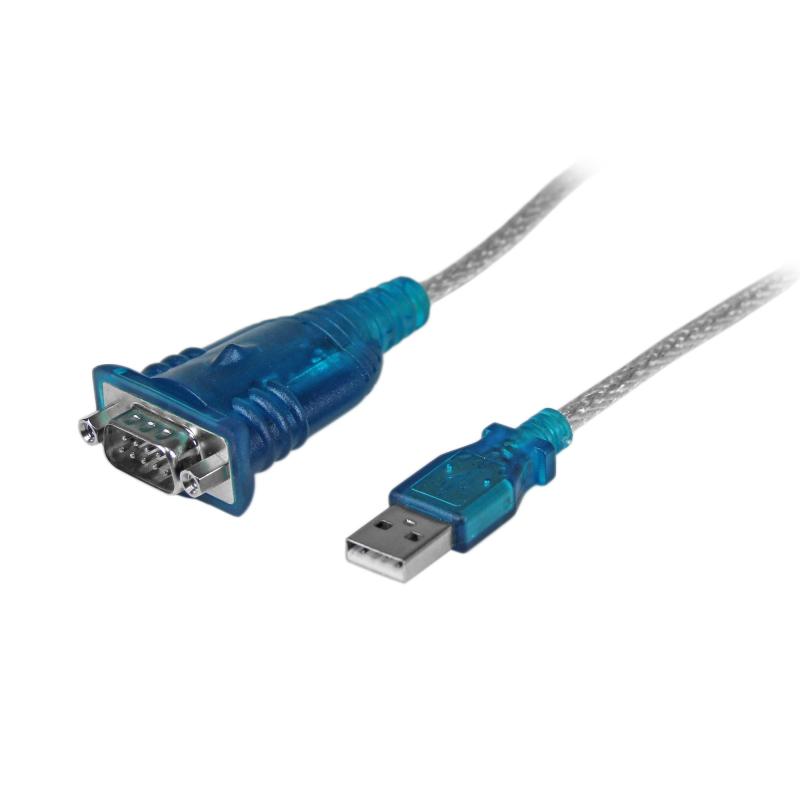 StarTech.com Câble Adaptateur USB vers RS232 DB9 Série à 1 Port de 43cm, Câble Adaptateur USB à Série - M/M