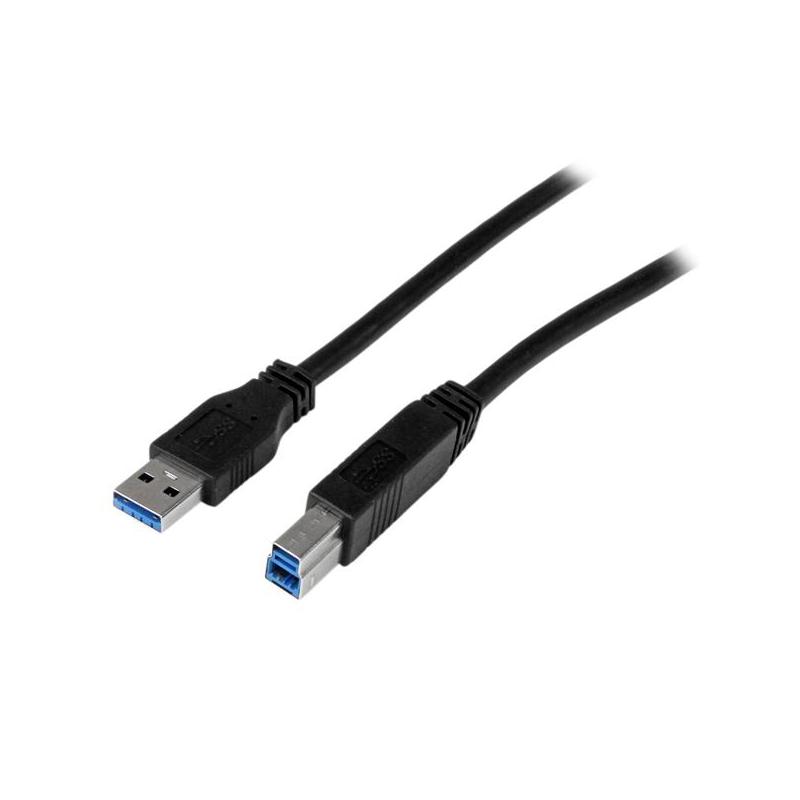 StarTech.com Câble certifié USB 3.0 (5Gbps) A vers B de 2 m - Cordon USB3 SuperSpeed USB A vers USB B - M/M