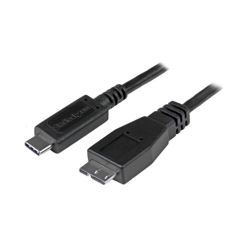 StarTech.com Câble USB-C vers Micro USB-B de 1m, USB 10Gbps, Cordon de Données, 3A, Câble de Transfert de Données USB C vers Micro-B