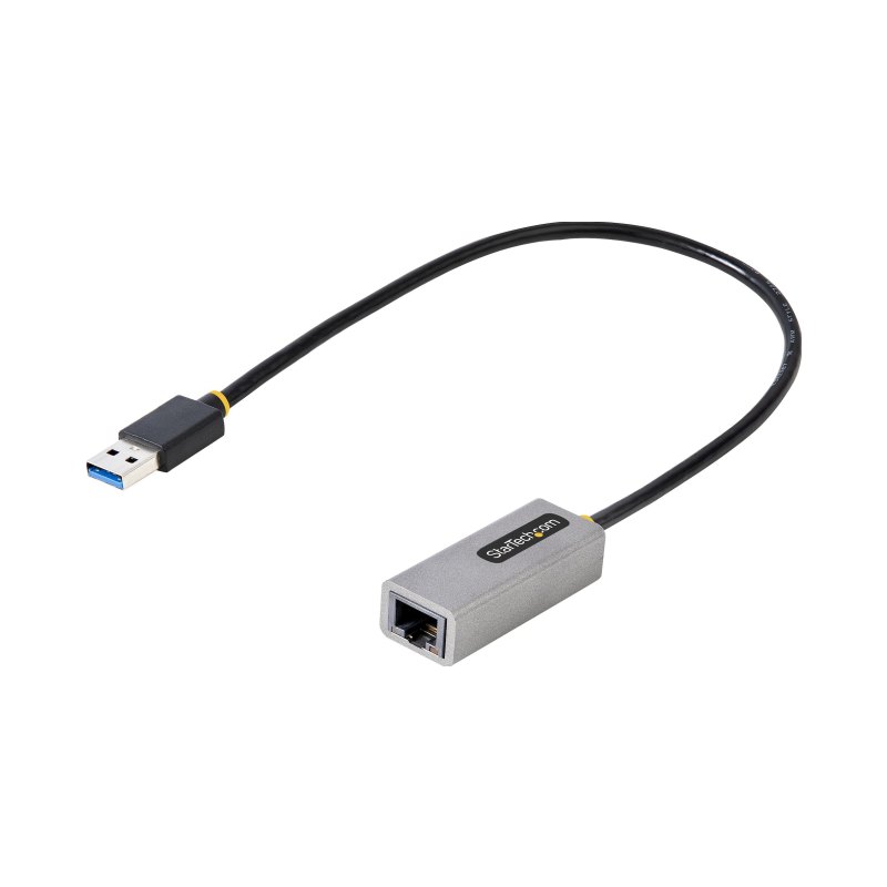 StarTech.com USB 3.0 to Gigabit Ethernet Network Adapter, 10/100/1000 Mbps, USB to RJ45, USB 3.0 to LAN Adapter, USB 3.0 Ethernet Adapter (GbE), 11in Attached Cable, Driverless Install