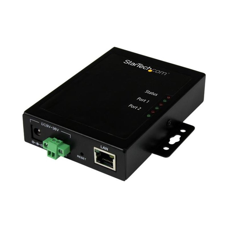 StarTech.com Serveur de périphériques à 2 ports série RS232 vers IP Ethernet - Métallique et montable