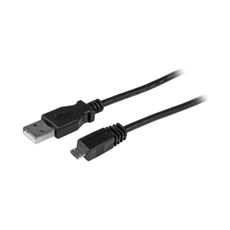 StarTech.com 6 ft USB A to MicroUSB B Cable câble USB 1,8 m Micro-USB B Noir