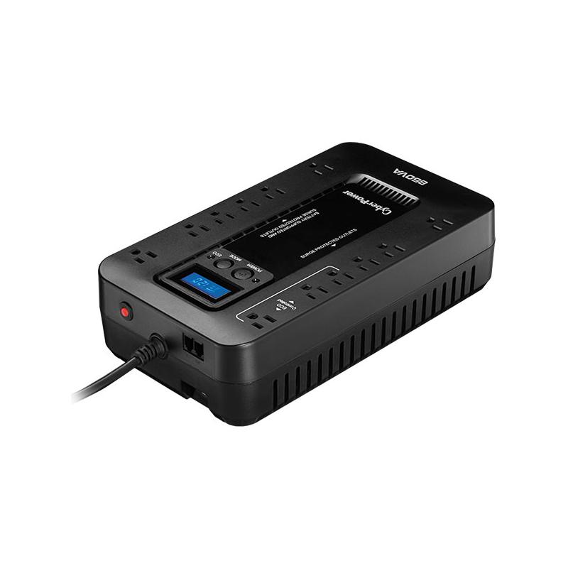 CyberPower EC850LCD alimentation d'énergie non interruptible Interactivité de ligne 0,85 kVA 510 W 12 sortie(s) CA