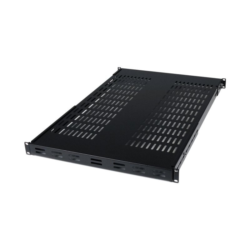 StarTech.com 1U Adjustable Vented Server Rack Mount Shelf - 175lbs - 19.5 to 38in Adjustable Mounting Depth Universal Tray for 19" AV/ Network Equipment Rack - 27.5in Deep - TAA