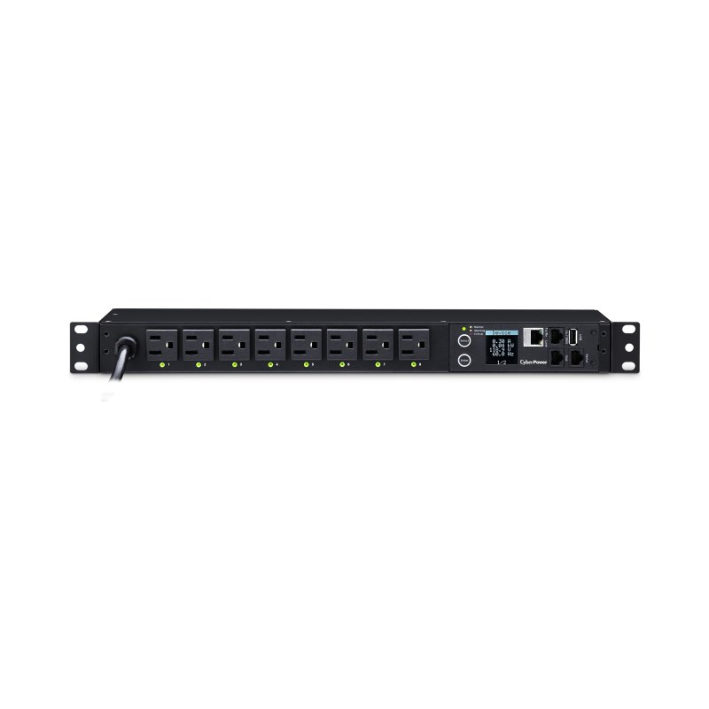 CyberPower PDU41001 power distribution unit (PDU) 8 AC outlet(s) 1U Black