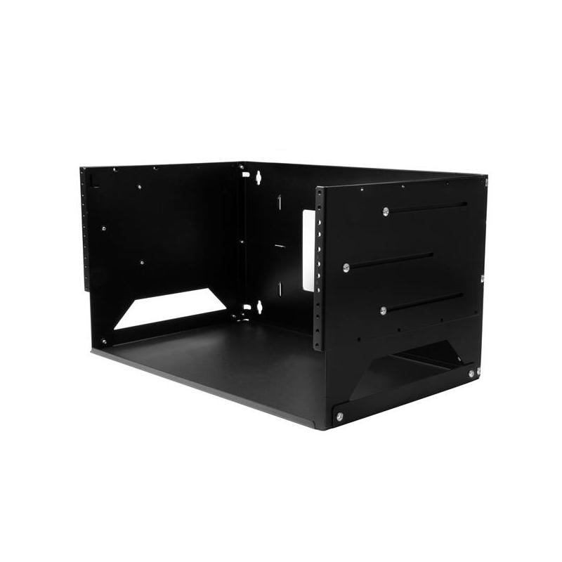 StarTech.com Rack Réseau Mural 4U à 2 Montants avec Étagère Intégrée, Rack de Données Mural avec Profondeur Ajustable pour Équipement AV/Ordinateur/IT, Petit Rack de Serveur Mural - Conforme TAA