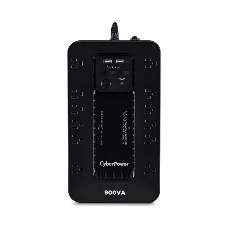 CyberPower ST900U alimentation d'énergie non interruptible Veille 0,9 kVA 500 W 12 sortie(s) CA