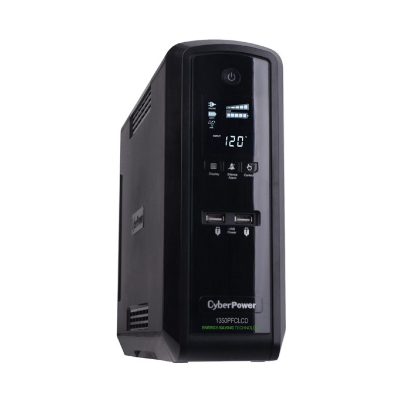 CyberPower CP1350PFCLCD alimentation d'énergie non interruptible Interactivité de ligne 1,35 kVA 810 W 10 sortie(s) CA