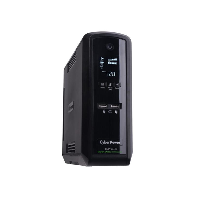 CyberPower CP1350PFCLCD alimentation d'énergie non interruptible Interactivité de ligne 1,35 kVA 810 W 10 sortie(s) CA