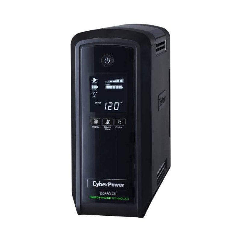 CyberPower CP850PFCLCD alimentation d'énergie non interruptible Interactivité de ligne 0,85 kVA 510 W 10 sortie(s) CA