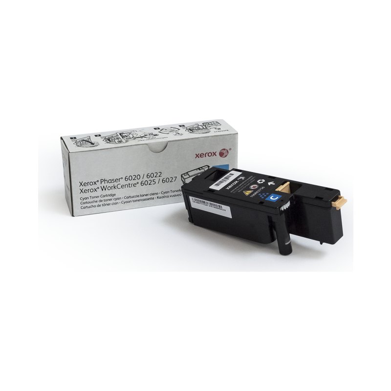 Xerox Genuine Phaser® 6020/6022, WorkCentre® 6025/6027 Cyan Standard capacity Toner Cartridge (1000 Pages) - 106R02756