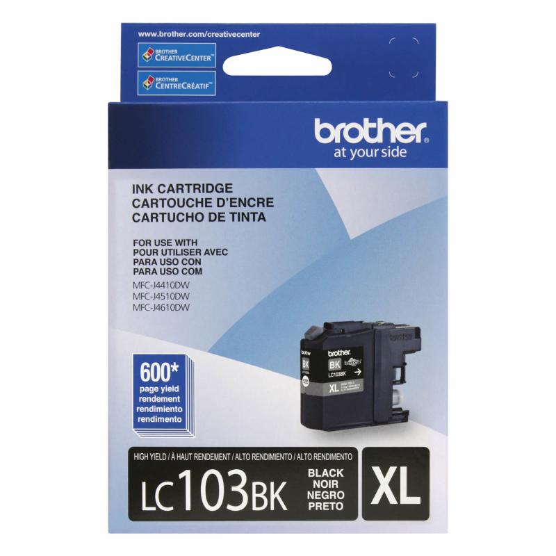 Brother LC-103BKS cartouche d'encre Original Rendement élevé (XL) Noir