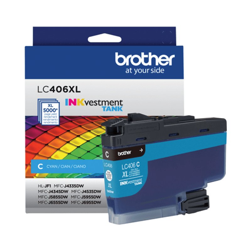 Brother LC406XLCS ink cartridge 1 pc(s) Original High (XL) Yield Cyan