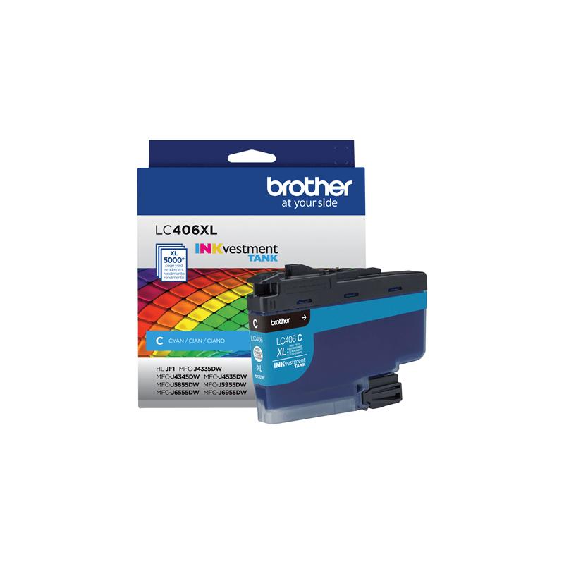 Brother LC406XLCS cartouche d'encre 1 pièce(s) Original Rendement élevé (XL) Cyan