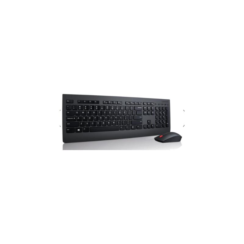 Lenovo 4X30H56796 clavier Souris incluse Universel RF sans fil QWERTY Anglais américain Noir
