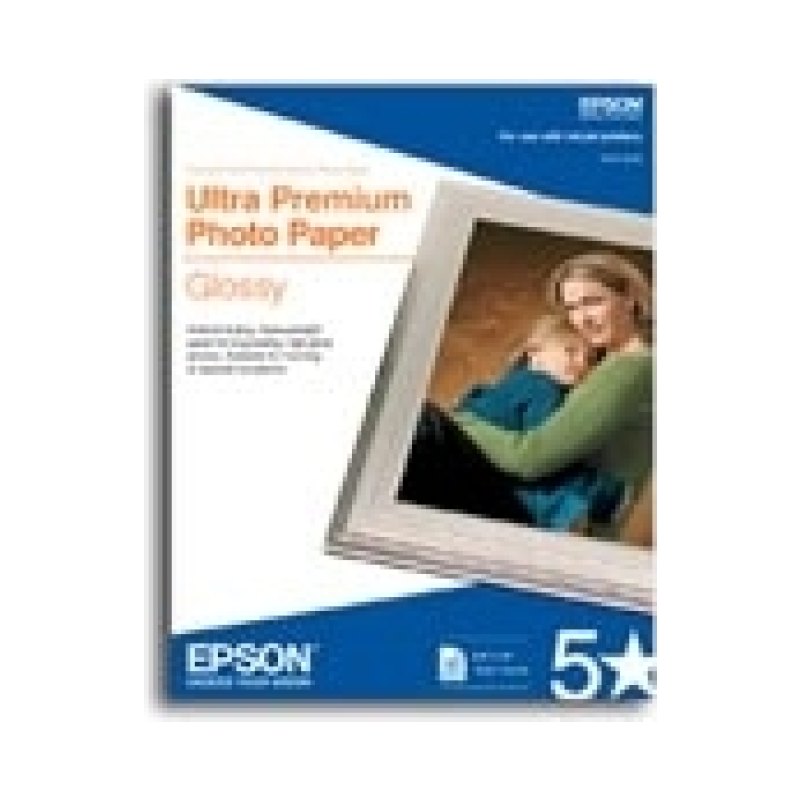 Epson Ultra Premium Photo Paper Glossy 8.5" x 11" Blanc Brillant