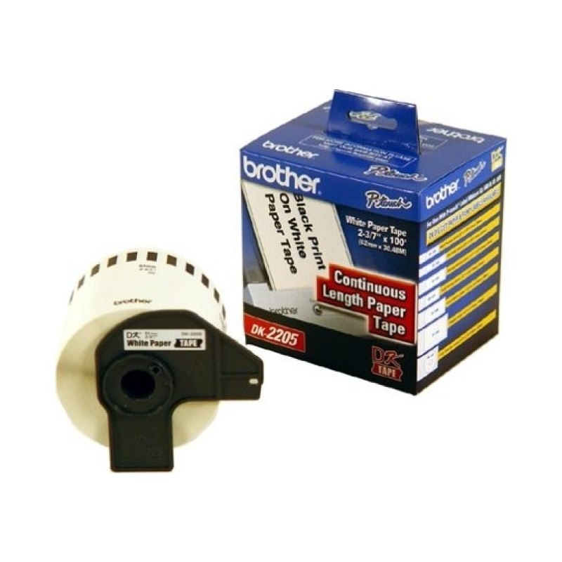 Brother DK2205 White Self-adhesive printer label