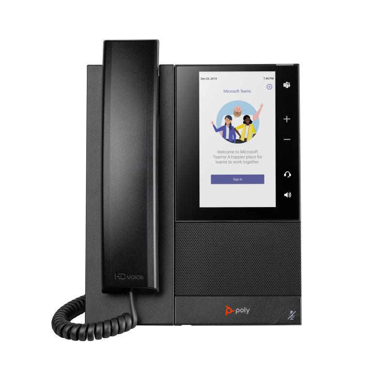 HP Poly Téléphone multimédia professionnel Poly CCX 505 pour Microsoft Teams et compatible PoE