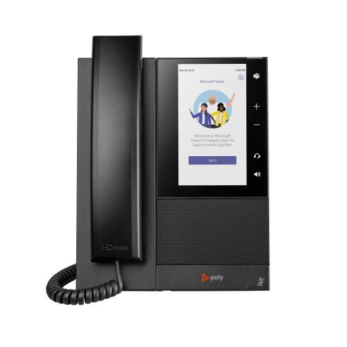 HP Poly CCX 505 Business Media Phone for Microsoft Teams and PoE-enabled