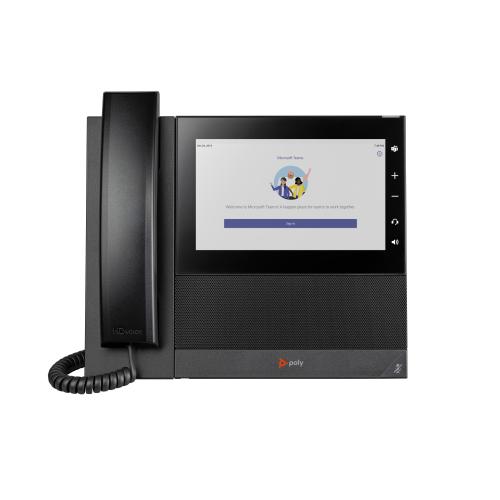 HP Poly Téléphone multimédia professionnel Poly CCX 600 pour Microsoft Teams et compatible PoE