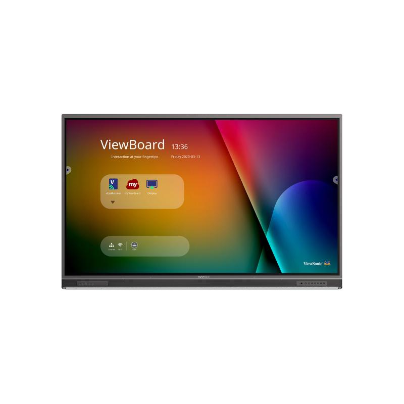 Viewsonic IFP7552-1CN tableau blanc interactif 189,2 cm (74.5") 3840 x 2160 pixels Écran tactile Noir