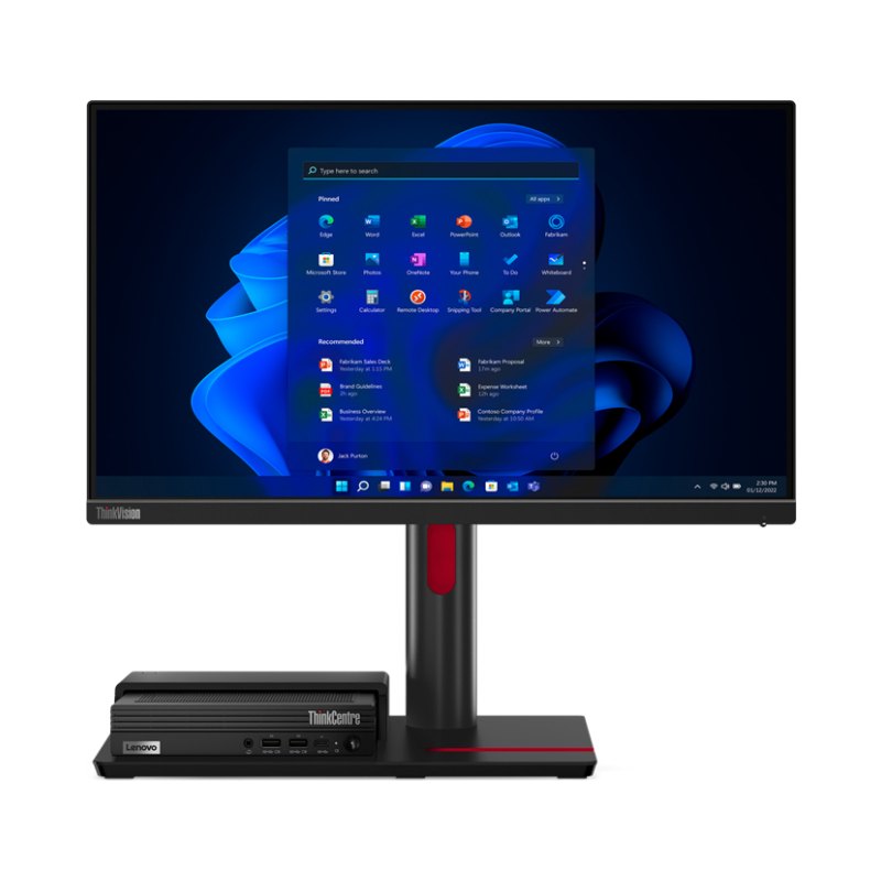 Lenovo ThinkCentre TIO Flex 22i computer monitor 54.6 cm (21.5") 1920 x 1080 pixels Full HD LED Black