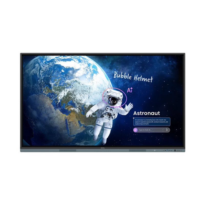 BenQ RM8605 interactive whiteboard 190.5 cm (75") 3840 x 2160 pixels Touchscreen Black
