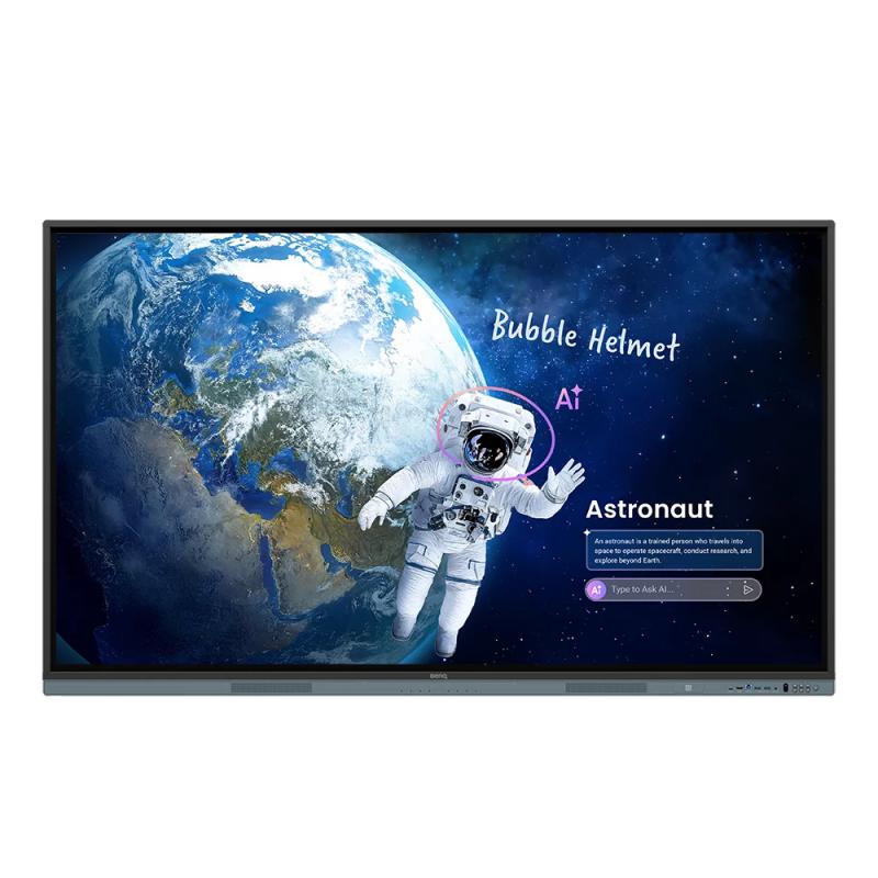 BenQ RM8605 tableau blanc interactif 190,5 cm (75") 3840 x 2160 pixels Écran tactile Noir