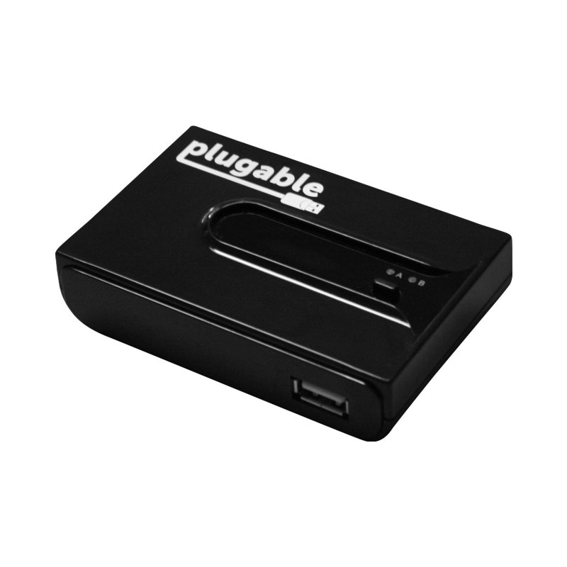 Plugable Technologies USB 2.0 Sharing Switch for One-Button USB Device Port Sharing Between Two Computers (A/B Dual Computer Switch)