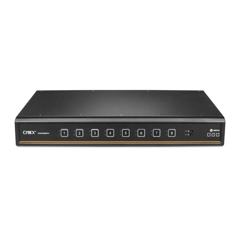 Vertiv SCMV285DPH-400 commutateur écran, clavier et souris Noir
