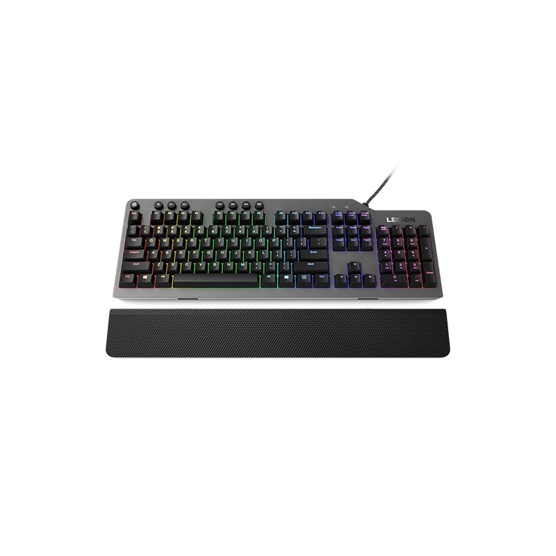 Lenovo Legion K500 clavier Gaming USB QWERTY Anglais américain Noir, Gris