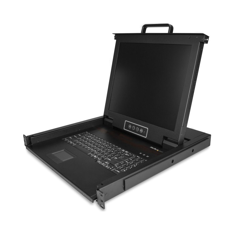 StarTech.com Console KVM en Rack - KVM VGA à port Unique avec Écran LCD 17" pour Rrack de Serveur - Tiroir KVM LCD 1U Universel Complet avec Câbles et Matériel - Support USB - 50 000 MTBF - Clavier QWERTY