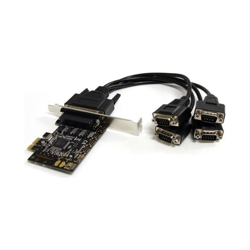 StarTech.com Carte Série PCI Express RS232 à 4 Ports avec Câble de Connexion - Remplacé par PEX4S953LP