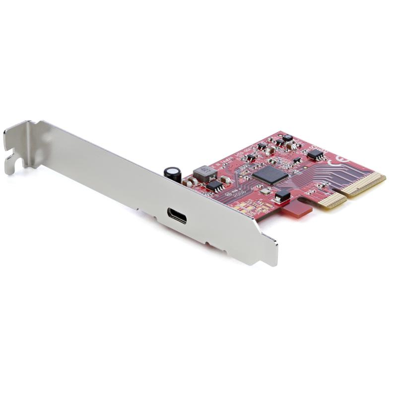 StarTech.com Carte PCIe 1 port USB 3.2 Gen 2x2, Carte Contrôleur USB-C 20Gbps SuperSpeed PCI Express 3.0 x4, Carte Adaptateur USB Type-C, Données Uniquement, Windows/macOS/Linux, TAA