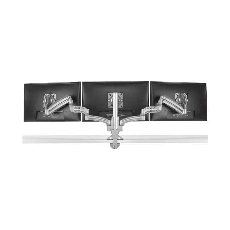 Chief KX Low-Profile Triple Monitor Arms, Column Desk Mount, Silver