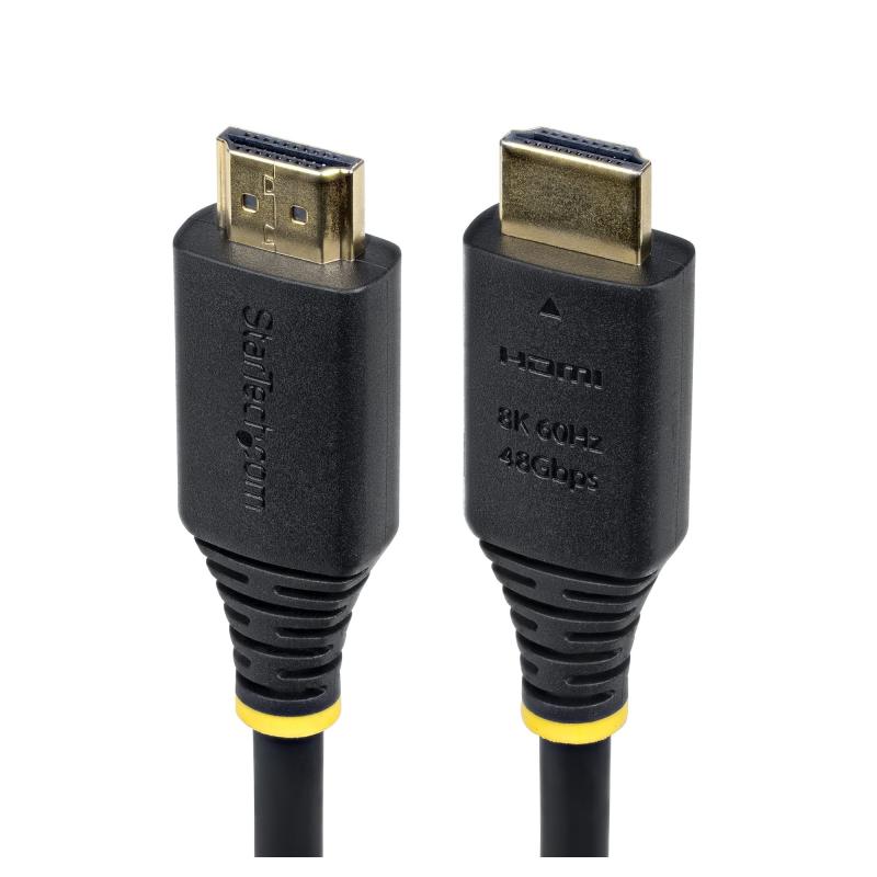 StarTech.com 3ft (91cm) Certified Ultra High Speed HDMI Cable, 8K 60Hz/4K 120Hz, HDMI 2.1 Cable with HDR10+ / eARC, 48Gbps, 8K HDMI Cord for Monitor/TV/Display, Flexible TPE Jacket