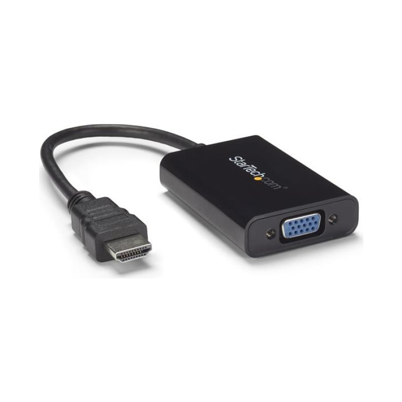 StarTech.com Câble adaptateur / Convertisseur HDMI vers VGA avec audio - Mâle / Femelle - Noir