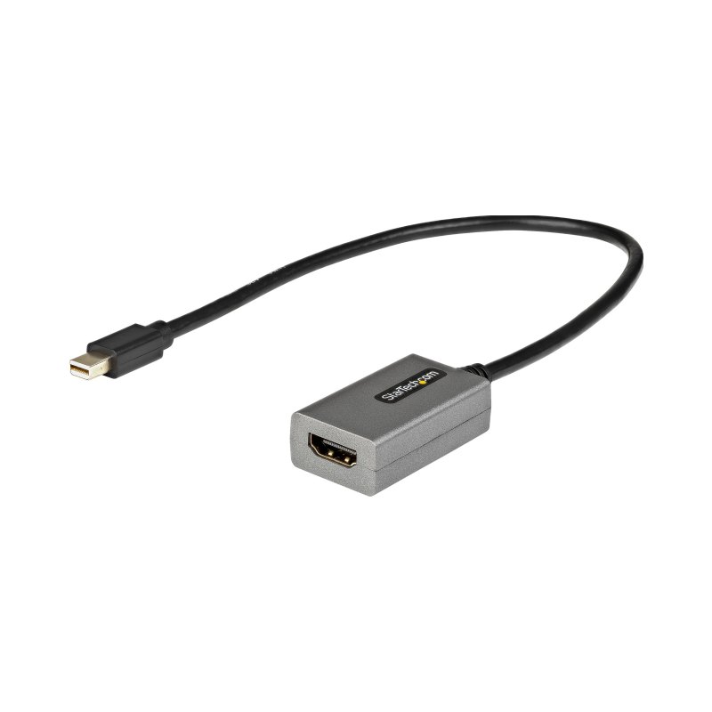 StarTech.com Adaptateur Mini DisplayPort vers HDMI - Dongle Adaptateur mDP vers HDMI - 1080p - Moniteur mDP 1.2 vers HDMI - Convertisseur Vidéo Mini DP vers HDMI - Câble Attaché de 30,4cm de long - Version Améliorée de MDP2HDMI