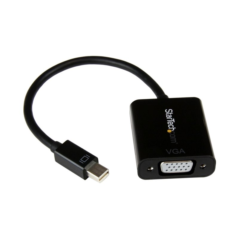 StarTech.com Adaptateur Mini DisplayPort vers VGA - Convertisseur Actif mDP vers VGA - 1080p - mDP ou TB 1/2 Mac/PC vers Écran/Projecteur/Affichage VGA - Dongle mDP 1.2 vers VGA - Noir